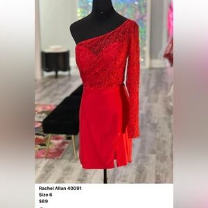 Red dress stretchy never worn